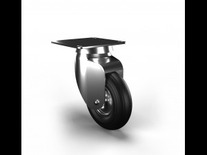 swivel rubber wheel 3D Model