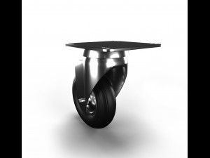 swivel rubber wheel 3D Model