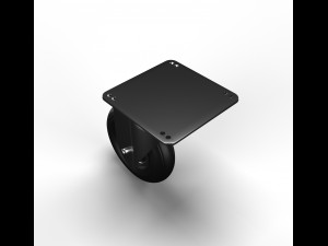 swivel rubber wheel 3D Model