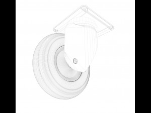 swivel rubber wheel 3D Model