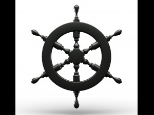 ships rudder wheel 3D मॉडल