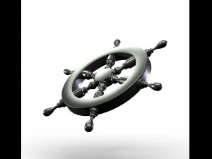 ships rudder wheel 3D Model