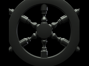 ships rudder wheel 3D-Modell