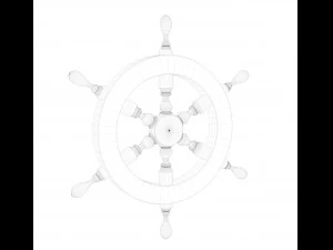 ships rudder wheel 3D Model