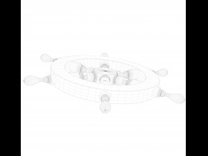 ships rudder wheel 3D-Modell