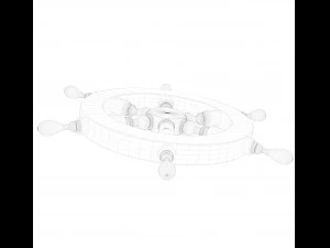 ships rudder wheel 3D Model