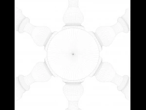 ships rudder wheel 3D Model