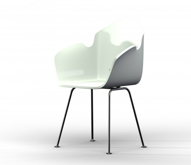 iron chair 3D Модель .c4d .max .obj .3ds .fbx .stl .blend 
