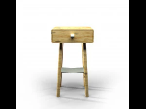 wood commode 3D Model