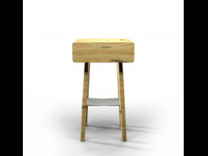 wood commode 3D Model