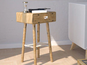 wood commode 3D Model