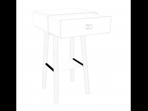 wood commode Modelo 3D