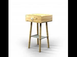 wood commode 3D Model