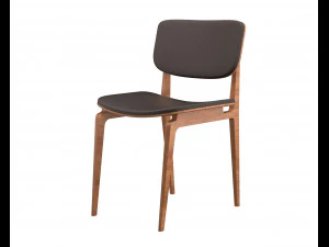 silla de cuero moderna Modelo 3D