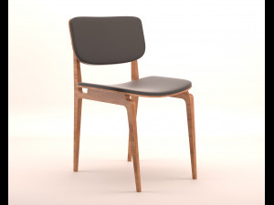modern leather chair 3D 模型