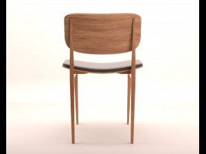 modern leather chair 3D 模型
