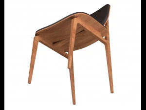 modern leather chair 3D Model