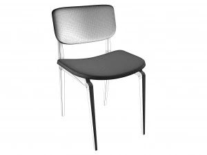 modern leather chair 3D Model