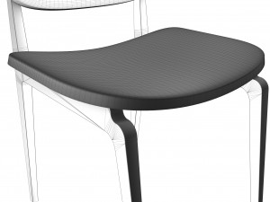 modern leather chair 3D 模型