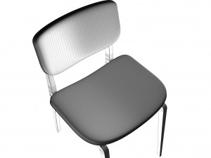 modern leather chair 3D 模型