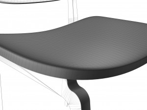 modern leather chair 3D 模型