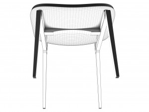 modern leather chair 3D 模型