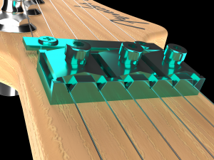 fender electric guitar Modello 3D