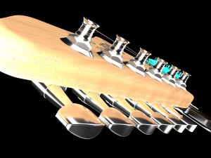 fender electric guitar Modello 3D