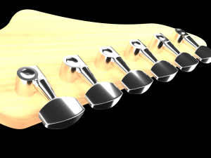 fender electric guitar Modello 3D