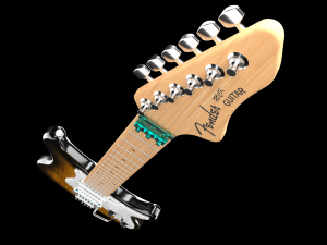 fender electric guitar Modello 3D