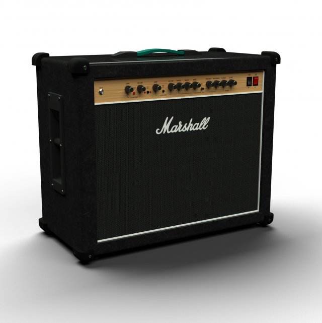 marshall amplifier Modèle 3D .c4d .max .obj .3ds .fbx .stl .blend 