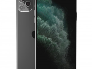 apple iphone 11 pro max space gray 3D-Modell