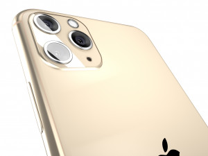 apple iphone 11 pro max gold Model 3D
