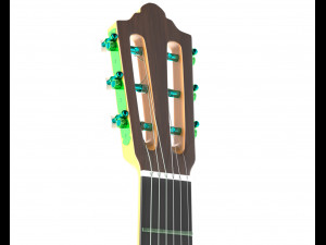 classic guitar Modelo 3D