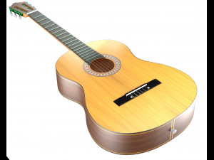 classic guitar Modelo 3D