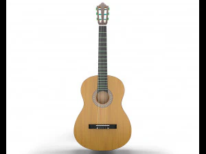 클래식 기타 3D 모델