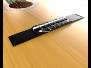 classic guitar Modelo 3D
