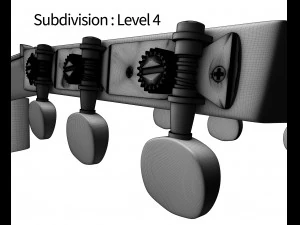 클래식 기타 3D 모델