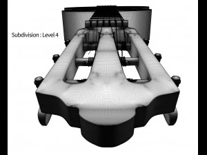 guitare classique noire Modèle 3D