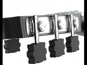 black classic guitar 3D Model