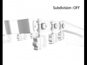 siyah klasik gitar 3D Model