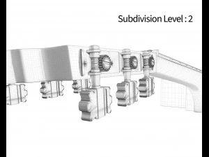 siyah klasik gitar 3D Model