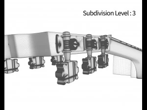 siyah klasik gitar 3D Model