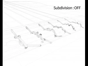 siyah klasik gitar 3D Model