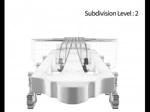 siyah klasik gitar 3D Model