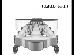 siyah klasik gitar 3D Model