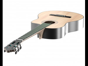 dark classic guitar 3D Model