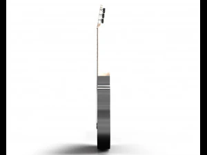 guitarra cl&aacute;ssica escura Modelo 3D