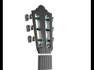 guitarra cl&aacute;ssica escura Modelo 3D