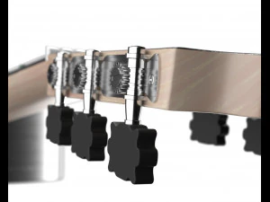 guitarra cl&aacute;ssica escura Modelo 3D